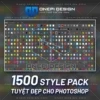 1500 Styles Pack Tuyệt Đẹp Cho Photoshop