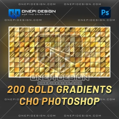 200 Gradients Photoshop Gold | Hiệu Ứng Vàng Kim Tuyến