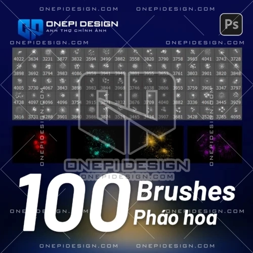 Tải 100 Brushes Pháo Hoa Độc Đáo Cho Photoshop