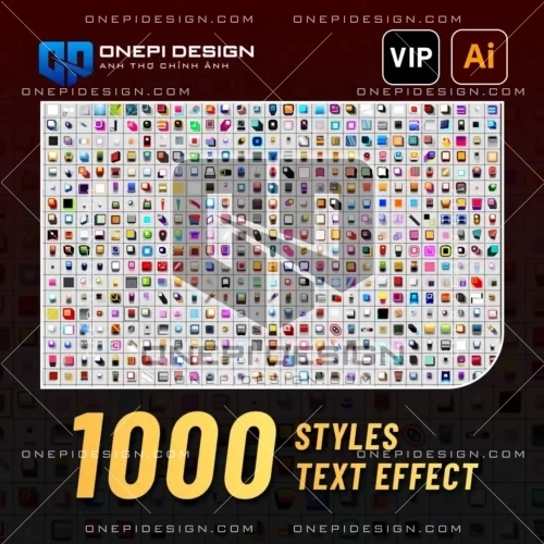 1000 Styles Text Effect Illustrator