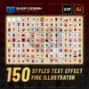 150 Fire Text Effect Styles Illustrator