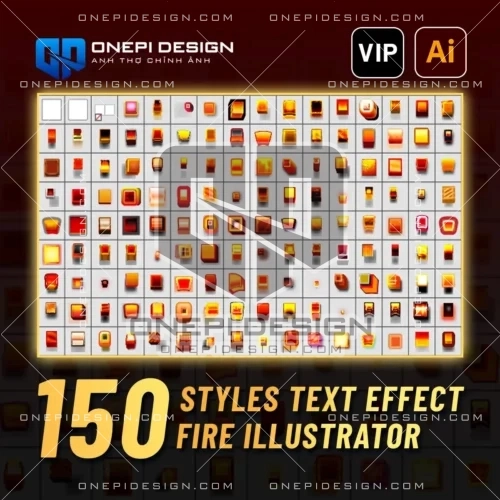 150 Fire Text Effect Styles Illustrator