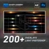 200 Overlays Light 4K: Bộ Tài Nguyên Hiệu Ứng Ánh Sáng Đỉnh Cao Cho Photoshop