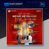 Mẫu PSD Key Visual Bất Động Sản Bố Cục 4 Ảnh Sang Trọng