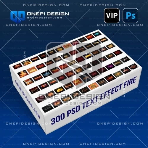 300 Hiệu Ứng Chữ Lửa PSD