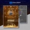 Mẫu PSD Chúc Mừng Giao Dịch BĐS Tông Nâu Sang Trọng