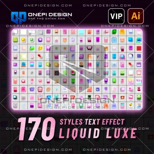170 Styles Liquid Luxe Text Effect Illustrator