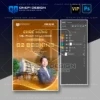 Mẫu PSD chúc mừng giao dịch booking