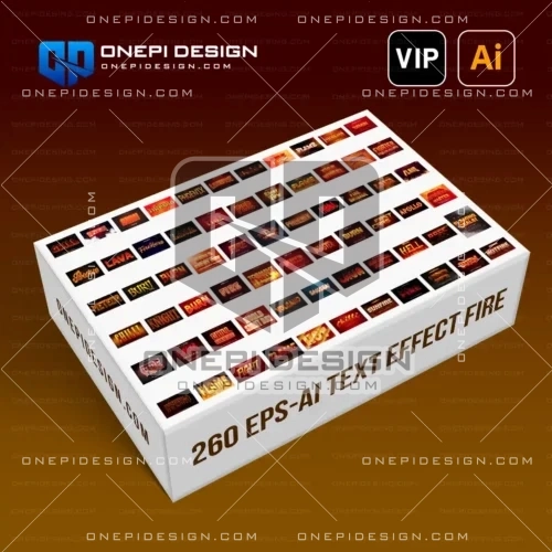 260 Text Effect Hiệu Ứng Chữ Lửa Illustrator