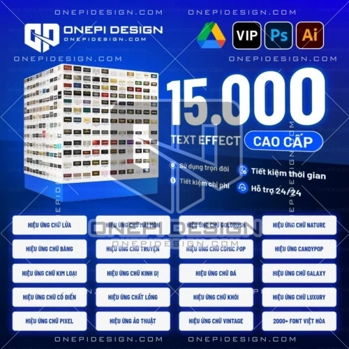 Kho 15000 text effect cao cấp cho Photoshop và Illustrator