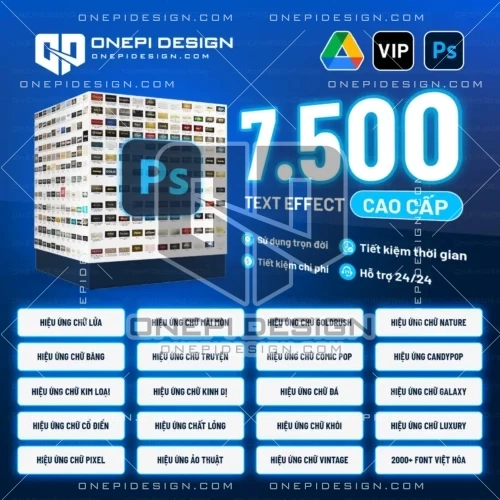 Kho Text Effect Photoshop (7500+ Hiệu Ứng)