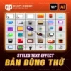 Bản dùng thử graphic styles cho Adobe Illustrator