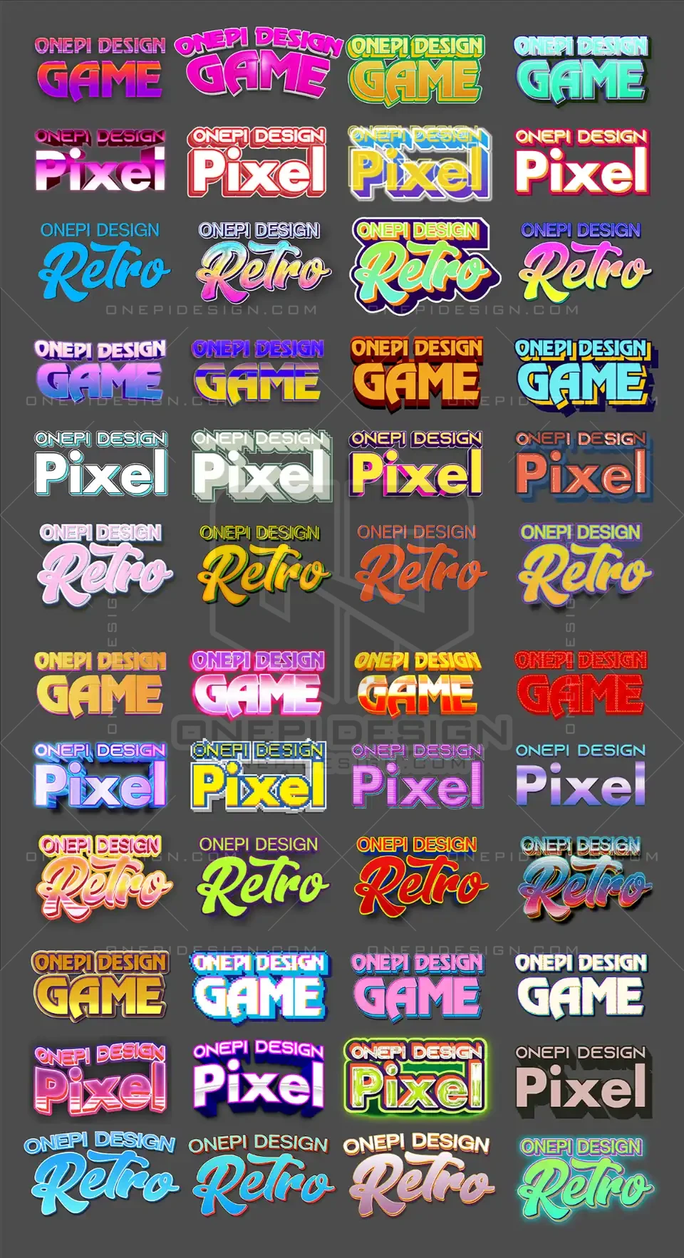 Demo Styles Text Effect Trò Chơi Điện Tử (Game, Pixel, Retro)