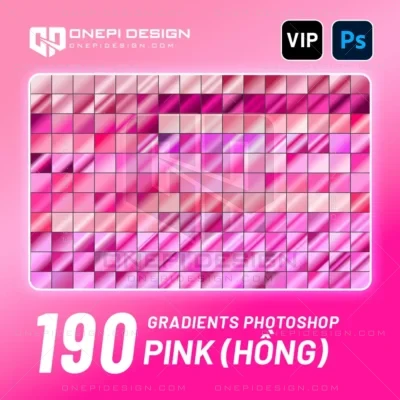 190 Gradients Photoshop Pink (Màu Hồng) – Ngọt Ngào & Cá Tính