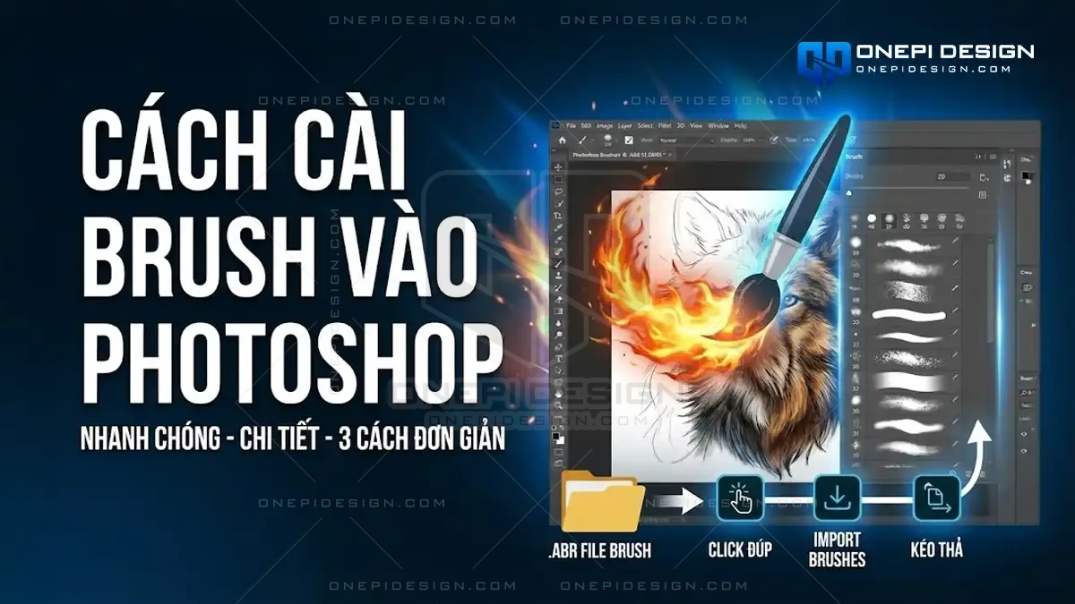 Hướng dẫn cách cài brush vào photoshop đơn giản nhất.