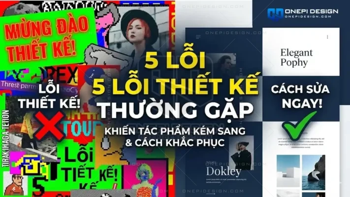 Infographic so sánh giữa thiết kế lỗi và thiết kế chuẩn.