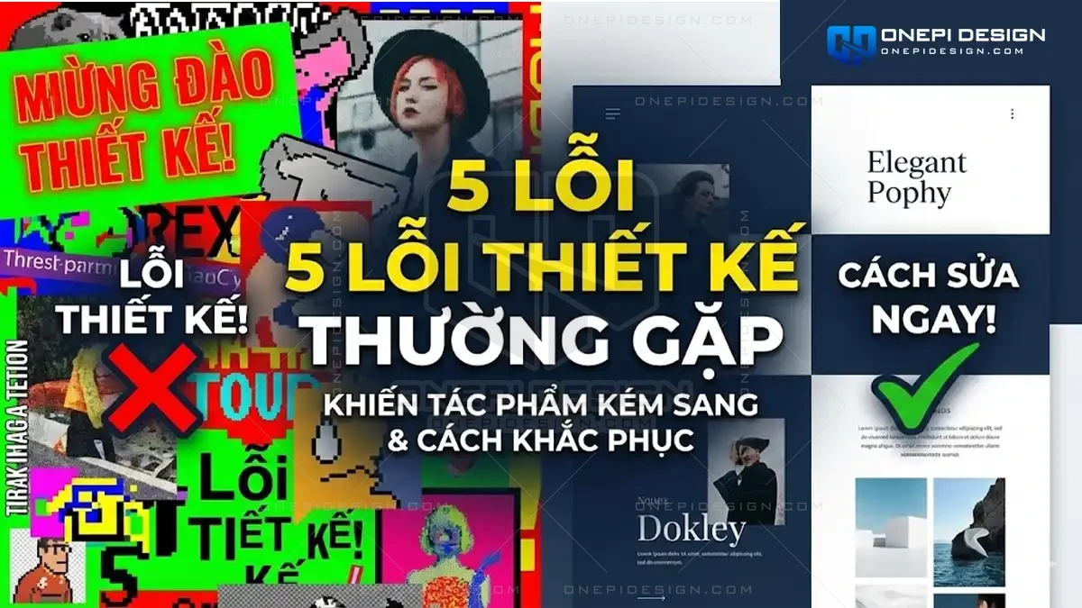 Infographic so sánh giữa thiết kế lỗi và thiết kế chuẩn.