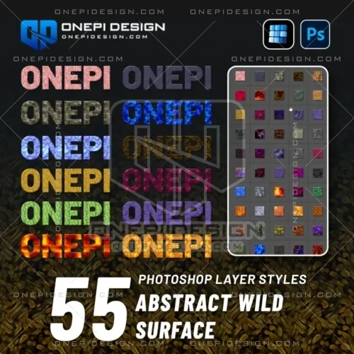 Abstract wild surface photoshop layer styles đá thô nham thạch da rồng