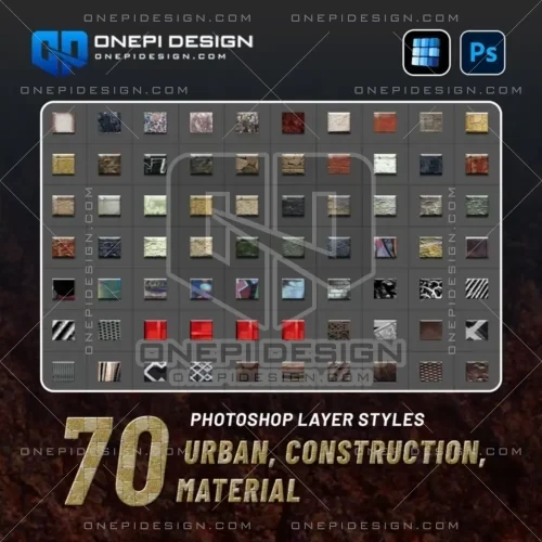 Construction material photoshop layer styles gạch bê tông graffiti