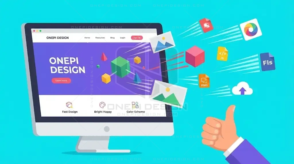 Máy tính chạy nhanh giúp tải tài nguyên thiết kế từ ONEPI DESIGN mượt mà hơn.