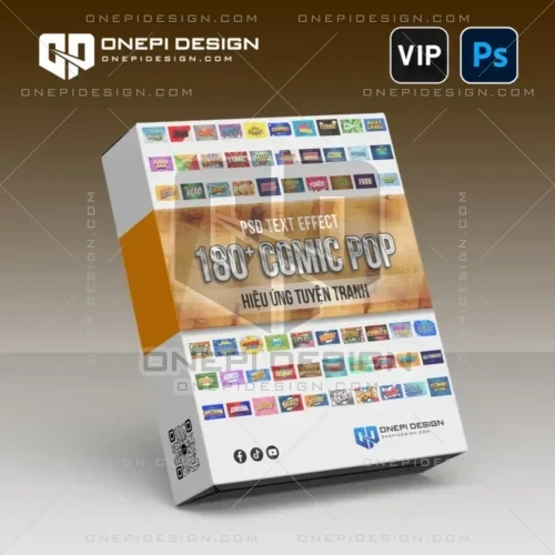 Text effect comic pop psd hiệu ứng chữ truyện tranh hoạt hình