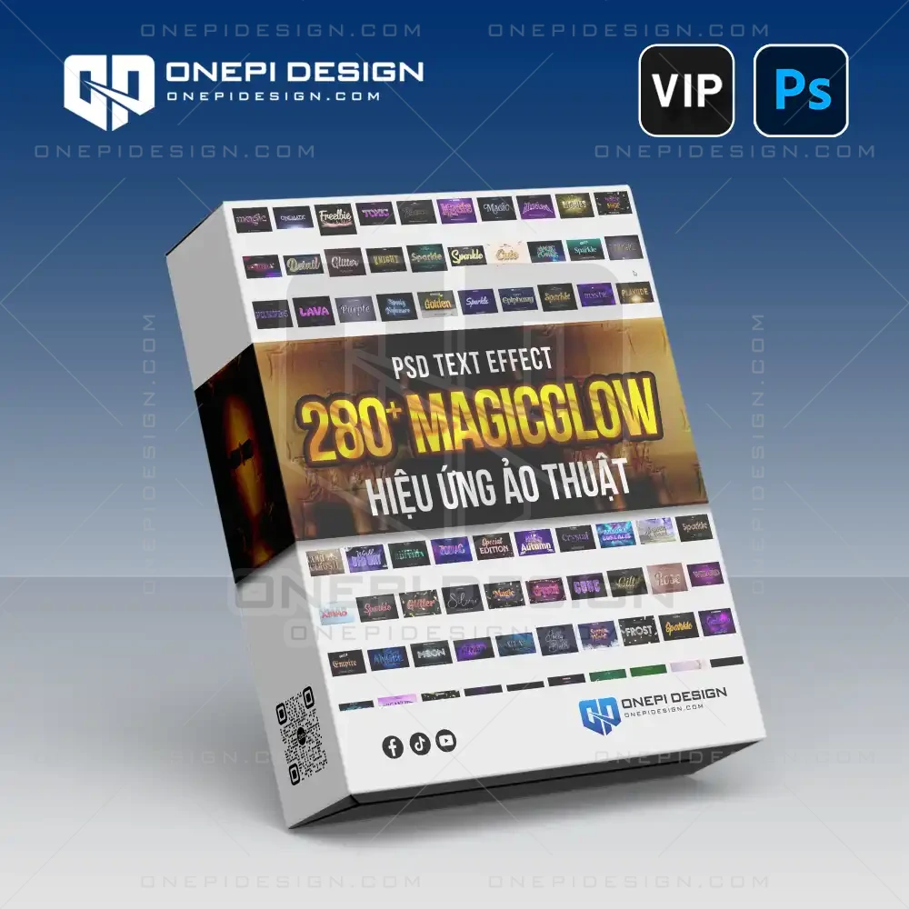 Text effect magicglow psd hiệu ứng ảo thuật fantasy game