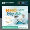 Mẫu file psd poster nha khoa nhổ răng khôn chuyên nghiệp