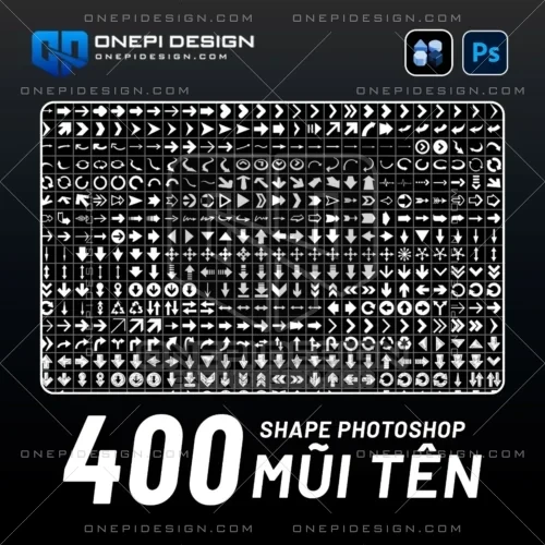 Bộ shape mũi tên photoshop 400 mũi tên đa dạng kiểu dáng