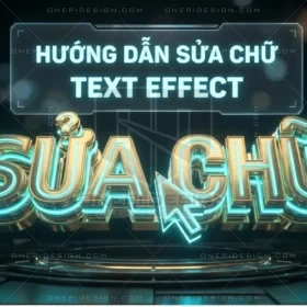 Hướng dẫn sửa chữ trong file Text Effect Photoshop chỉ với 1 phút