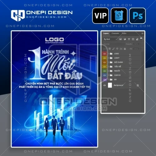 Mẫu thiết kế file psd poster sự kiện T8V2X phong cách doanh nhân bất động sản sang trọng.