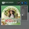 Giao diện chỉnh sửa layer chi tiết của file psd frame avatar V8N2X mang phong cách hoài niệm.