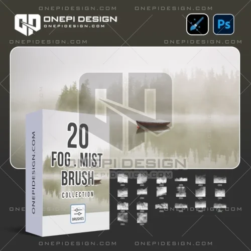 Bộ 20 mẫu Brush Sương Mù F8T9K tạo hiệu ứng sương khói chân thực cho phần mềm Photoshop.