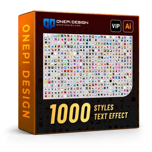 1000 Styles Text Effect Illustrator