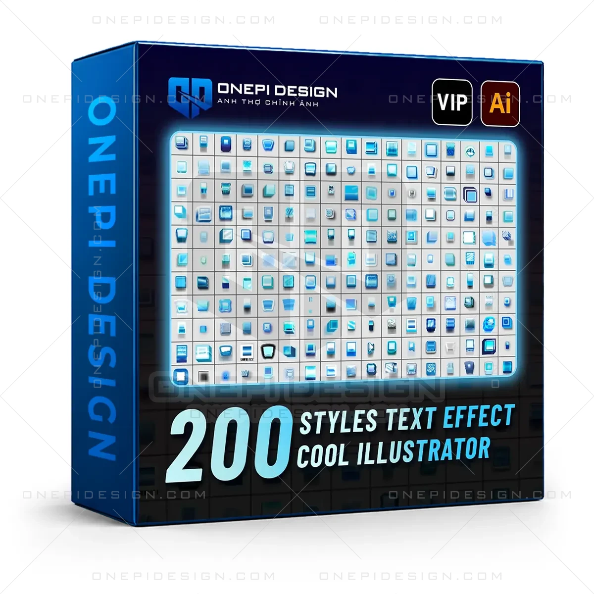 200 Styles Ice Text Effect Illustrator | Khám Phá Phong Cách Mát Lạnh & Tương Lai