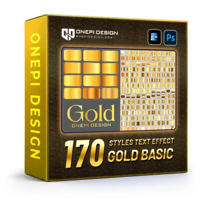 Tải 170 Graphic Styles Illustrator Gold Basic (Hiệu Ứng Vàng)