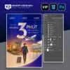 Mẫu thiết kế Social Post K7P9X chủ đề bất động sản sân bay file PSD cao cấp.