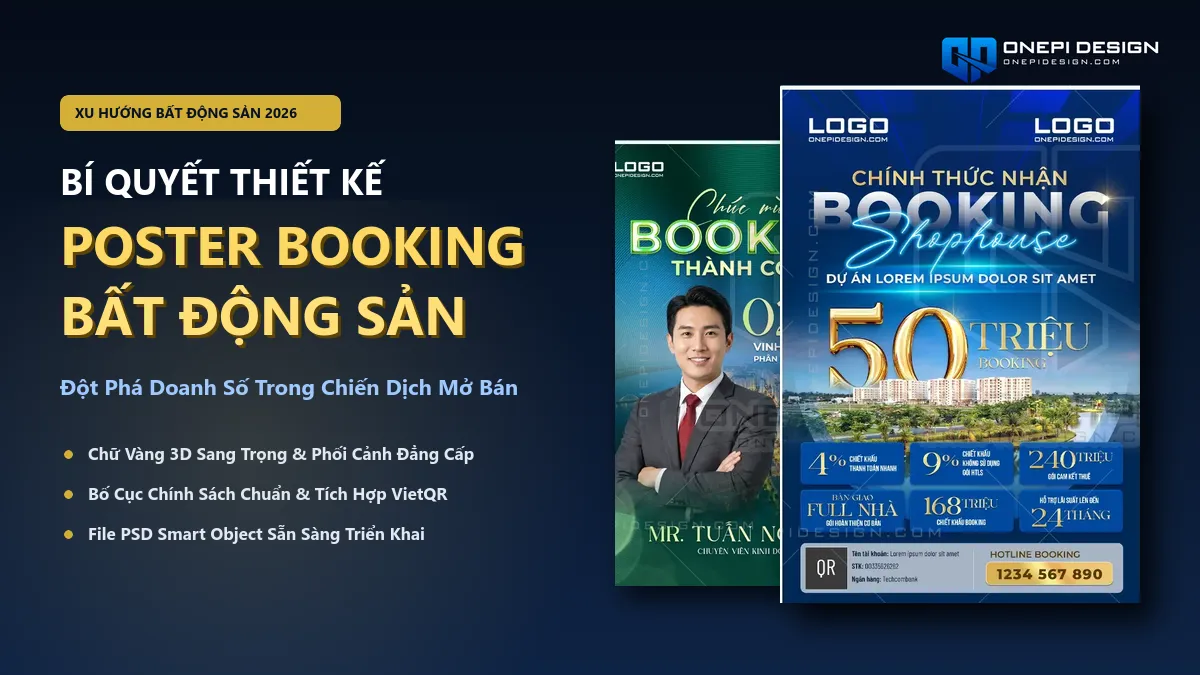 Bí quyết thiết kế poster booking bất động sản đột phá doanh số mở bán 2026
