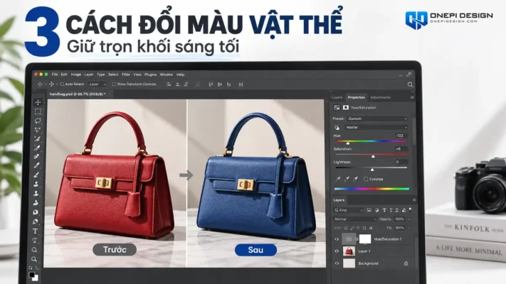 3 Cách Đổi Màu Vật Thể Trong Photoshop Giữ Trọn Khối Sáng Tối Tự Nhiên