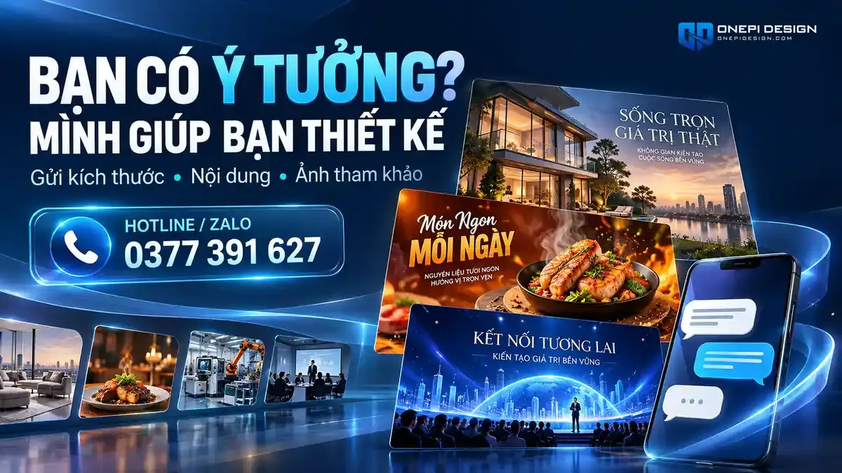 Liên hệ tư vấn và nhận báo giá thiết kế đồ họa chuyên nghiệp OnePi Design