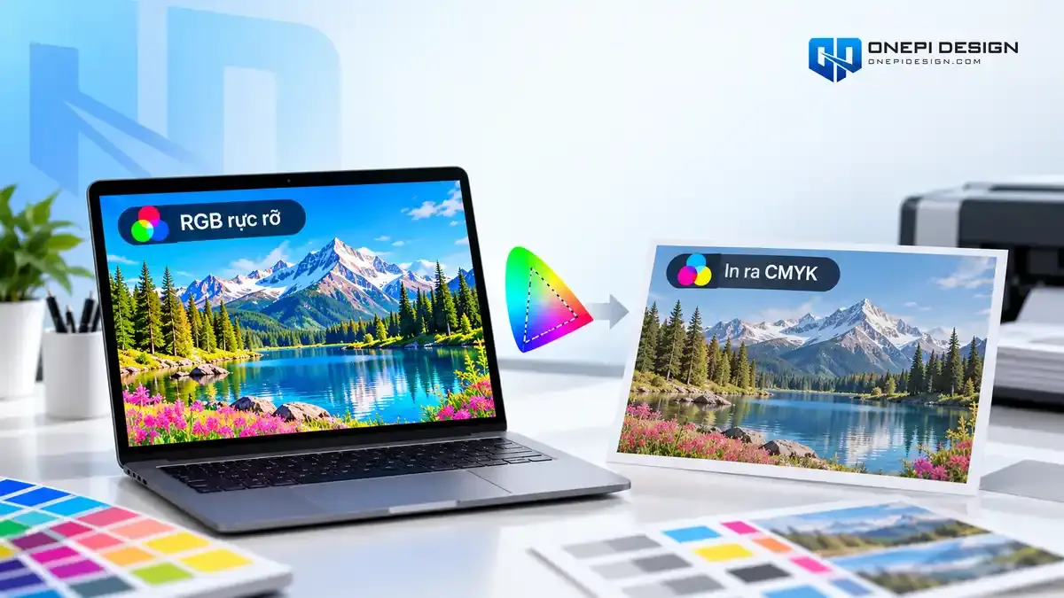 Nguyên nhân bản in CMYK bị xỉn màu do dải không gian màu RGB rộng hơn CMYK