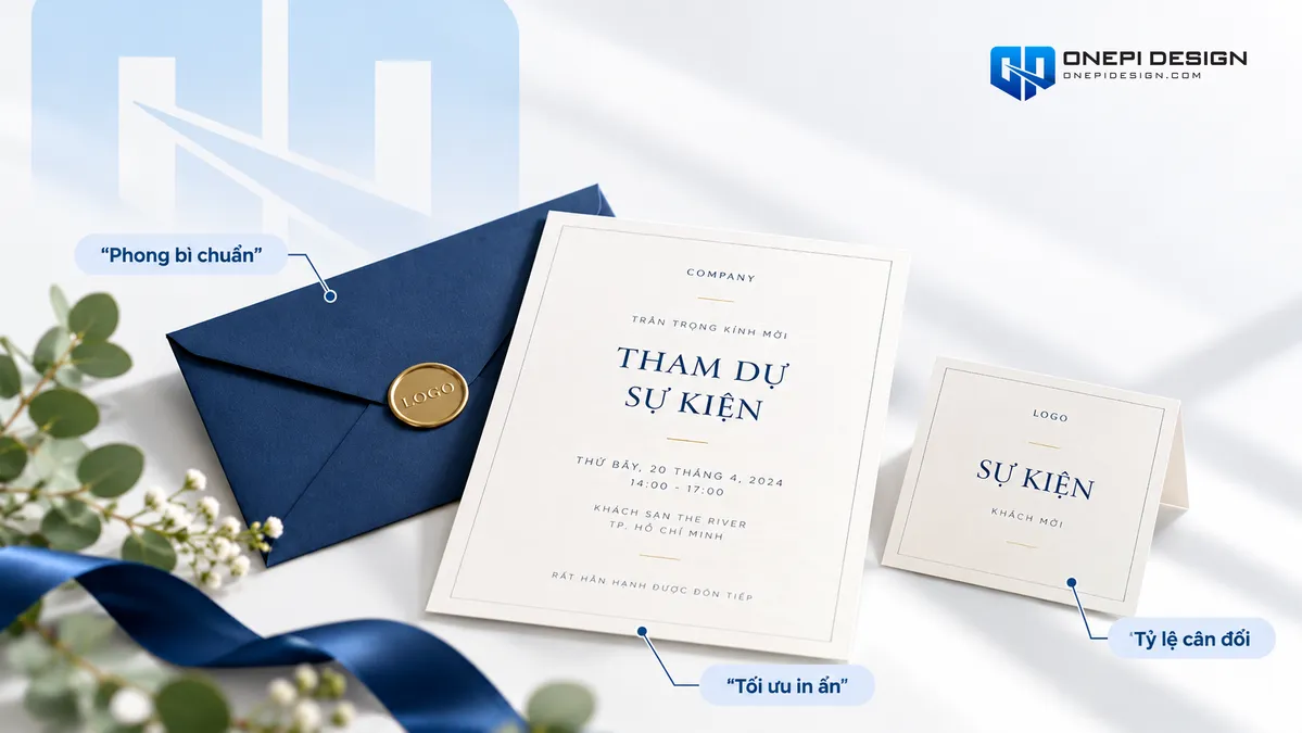 Tầm quan trọng của việc chọn kích thước thiệp mời sự kiện chuẩn phong bì tối ưu in ấn và tỷ lệ cân đối